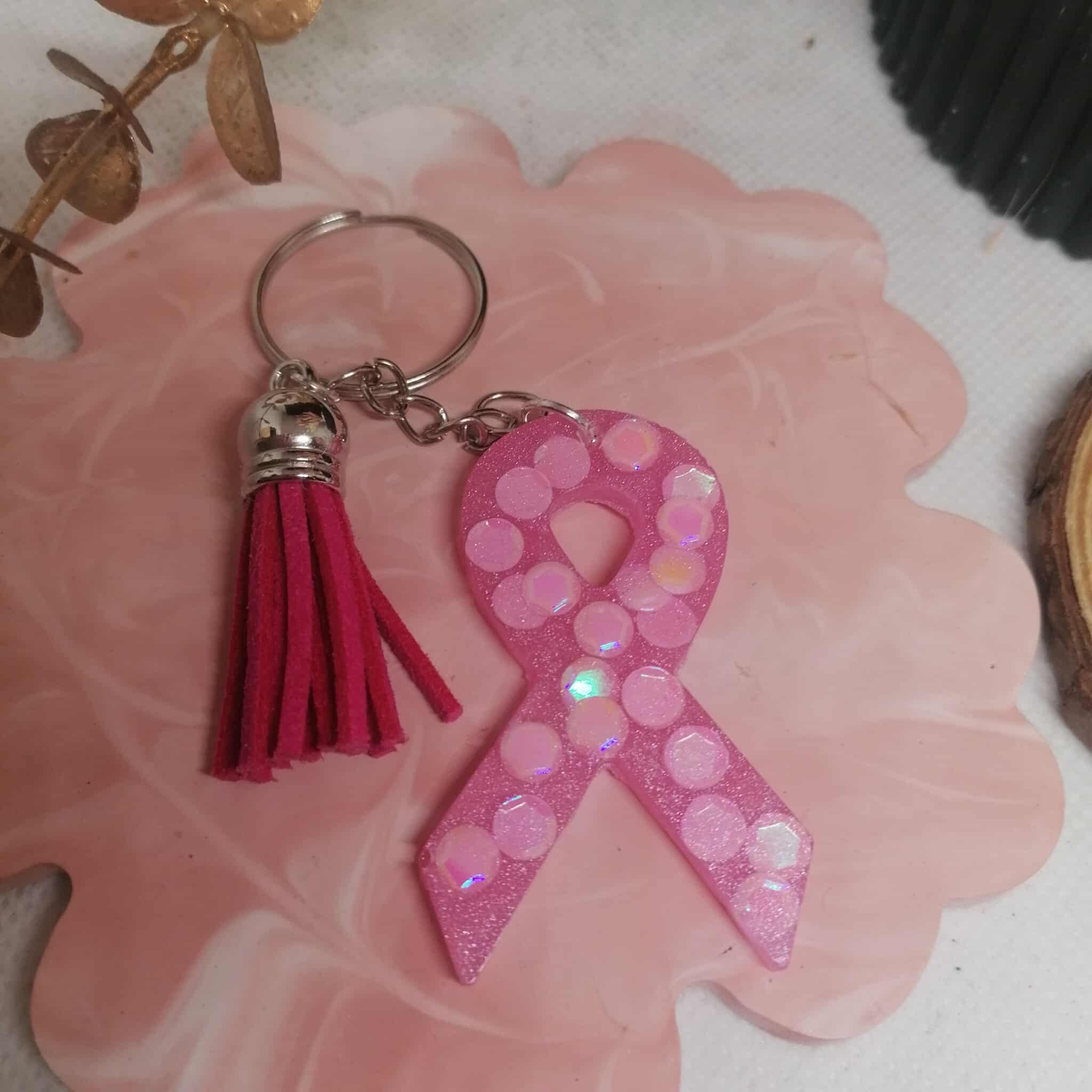Porte-clé "Octobre rose"