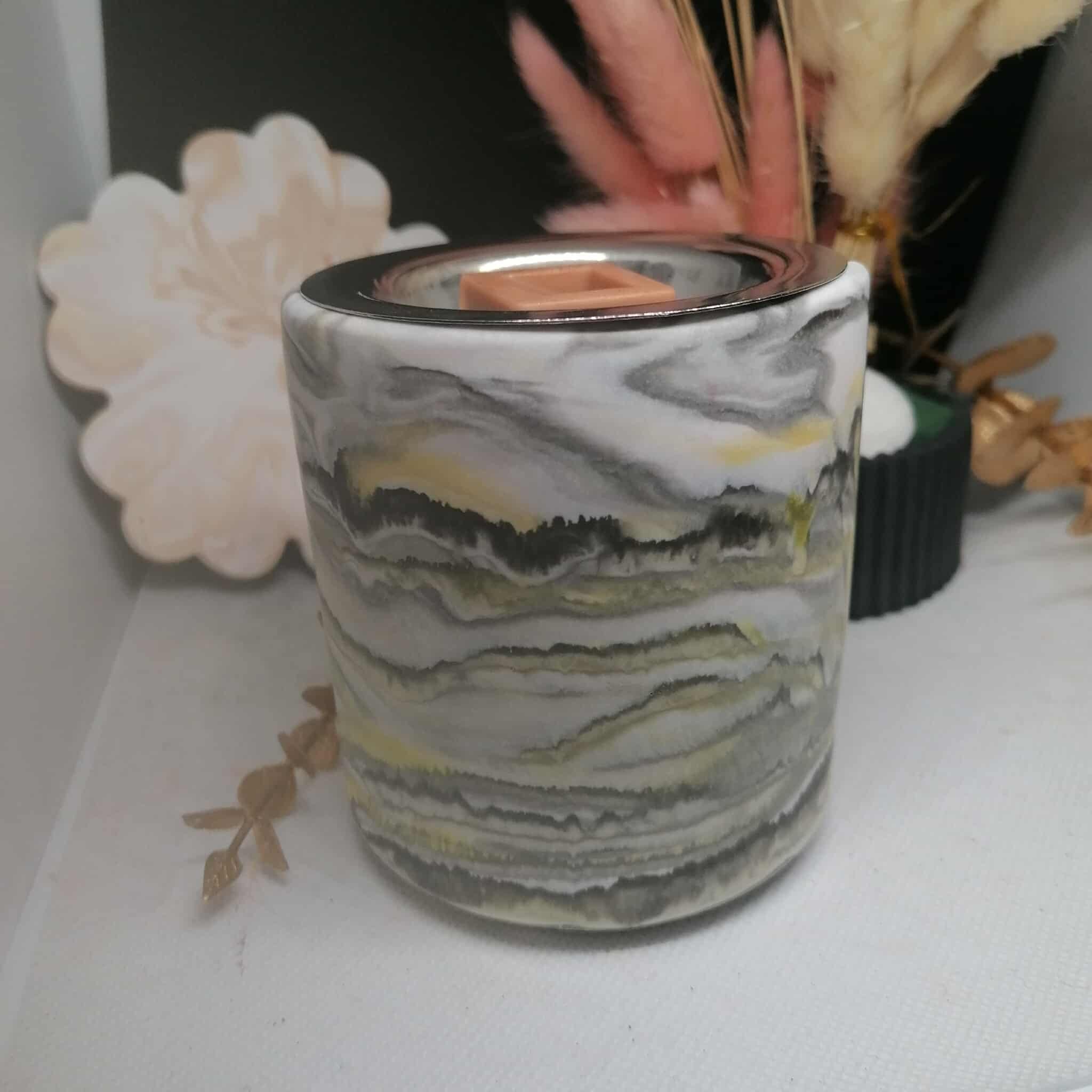 Brûle parfum " Marbré"