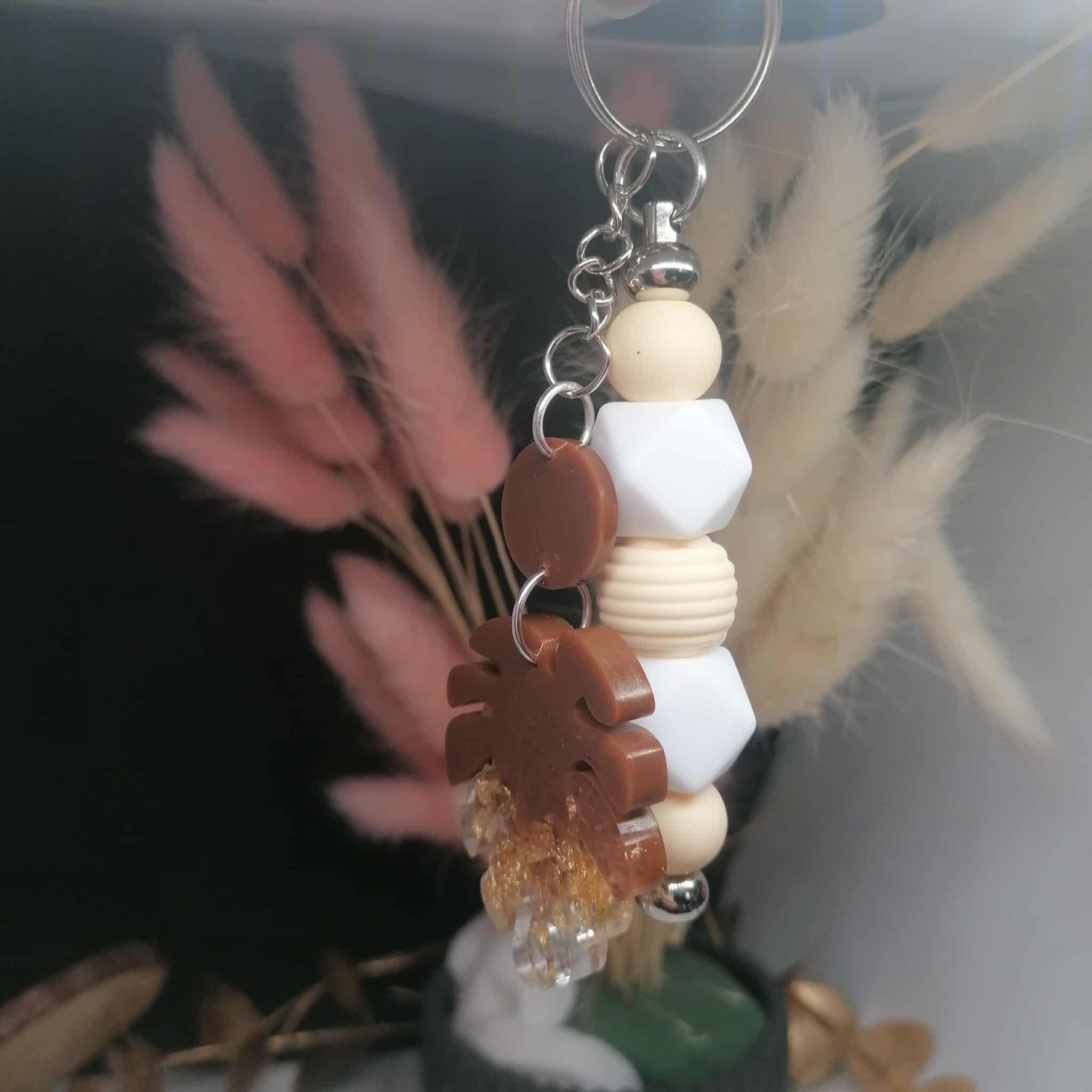 Porte clé "feuille"